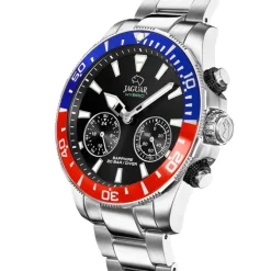 Jaguar Herrenuhr Edelstahl silber Jaguar Connected Armbanduhr UJ888/4