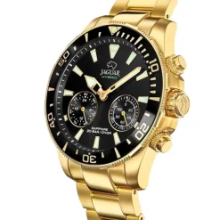 Jaguar Herrenuhr Edelstahl gold Jaguar Connected Armbanduhr UJ899/3