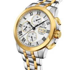 Jaguar Herrenuhr Edelstahl silber gold Le Chronographe Armbanduhr UJ1001/1