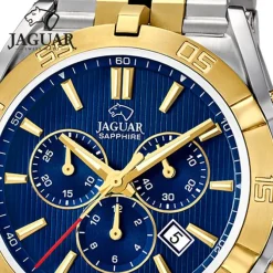 Jaguar Herrenuhr Edelstahl silber gold Jaguar Executive Armbanduhr UJ855/A