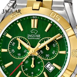 Jaguar Herrenuhr Edelstahl silber gold Jaguar Executive Armbanduhr UJ855/B