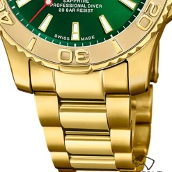 Jaguar Herrenuhr Edelstahl gold Jaguar Pro Diver Armbanduhr UJ971/1