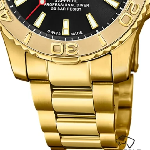 Jaguar Herrenuhr Edelstahl gold Jaguar Pro Diver Armbanduhr UJ971/3