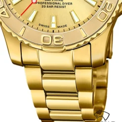 Jaguar Herrenuhr Edelstahl gold Jaguar Pro Diver Armbanduhr UJ971/4