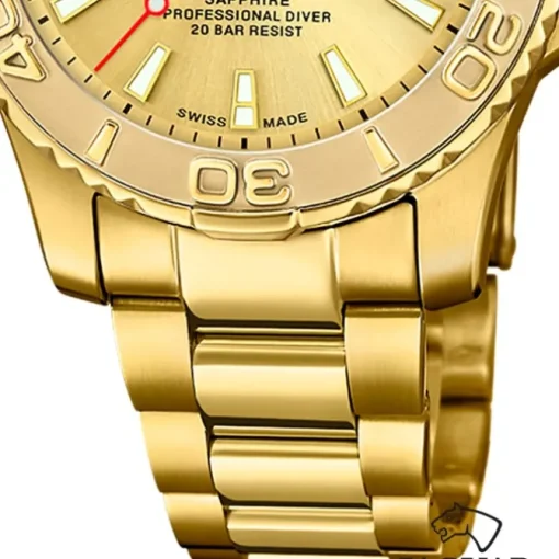 Jaguar Herrenuhr Edelstahl gold Jaguar Pro Diver Armbanduhr UJ971/4