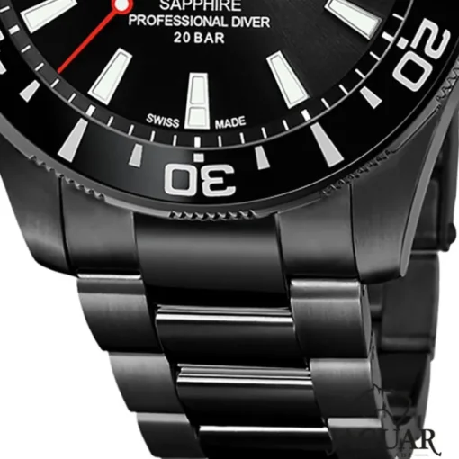 Jaguar Herrenuhr Edelstahl schwarz Jaguar Pro Diver Armbanduhr UJ989/1