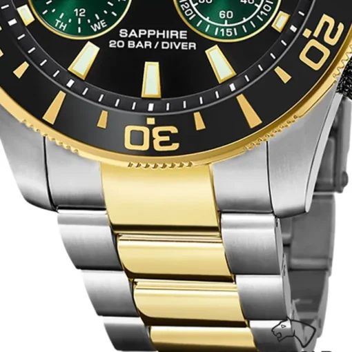 Jaguar Herrenuhr Edelstahl silber gold Jaguar Connected Armbanduhr UJ889/5