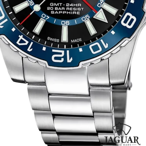 Jaguar Herrenuhr Edelstahl silber Jaguar Ceramic Armbanduhr UJ1011/2