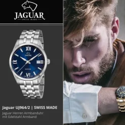 Jaguar Herrenuhr Edelstahl silber Jaguar Acamar Armbanduhr UJ964/2