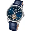 Jaguar Herrenuhr Leder blau Jaguar Balancier Armbanduhr UJ966/3