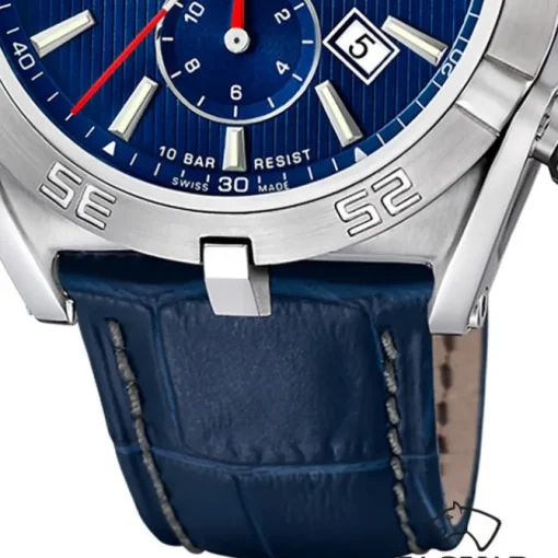Jaguar Herrenuhr Leder blau Jaguar Executive Armbanduhr UJ857/B
