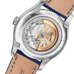 Jaguar Herrenuhr Leder blau Jaguar Balancier Armbanduhr UJ966/3