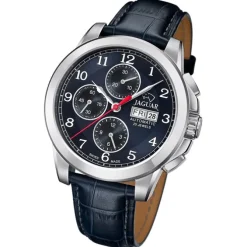 Jaguar Herrenuhr Leder dunkelblau Jaguar Le Chronographe Armbanduhr UJ975/3
