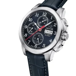 Jaguar Herrenuhr Leder dunkelblau Jaguar Le Chronographe Armbanduhr UJ975/3