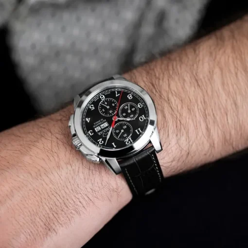 Jaguar Herrenuhr Leder dunkelblau Jaguar Le Chronographe Armbanduhr UJ975/3