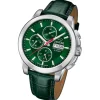 Jaguar Herrenuhr Leder grün Jaguar Le Chronographe Armbanduhr UJ975/5