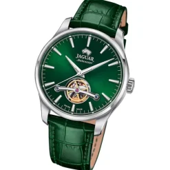 Jaguar Herrenuhr Leder grün Jaguar Balancier Armbanduhr UJ966/4