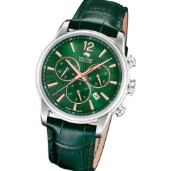 Jaguar Herrenuhr Leder grün Jaguar Acamar Armbanduhr UJ968/3