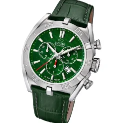 Jaguar Herrenuhr Leder grün Jaguar Executive Armbanduhr UJ857/C