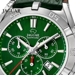 Jaguar Herrenuhr Leder grün Jaguar Executive Armbanduhr UJ857/C