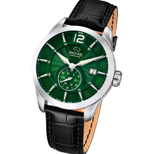 Jaguar Herrenuhr Leder schwarz Jaguar Acamar Armbanduhr UJ663/3