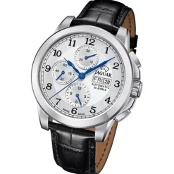 Jaguar Herrenuhr Leder schwarz Jaguar Le Chronographe Armbanduhr UJ975/1
