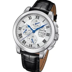 Jaguar Herrenuhr Leder schwarz Jaguar Le Chronographe Armbanduhr UJ975/2