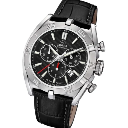 Jaguar Herrenuhr Leder schwarz Jaguar Executive Armbanduhr UJ857/D