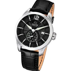 Jaguar Herrenuhr Leder schwarz Jaguar Acamar Armbanduhr UJ663/4