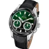 Jaguar Herrenuhr Leder schwarz Jaguar Connected Armbanduhr UJ958/2