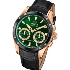 Jaguar Herrenuhr Leder schwarz Jaguar Connected Armbanduhr UJ959/2