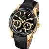 Jaguar Herrenuhr Leder schwarz Jaguar Connected Armbanduhr UJ962/2