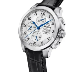 Jaguar Herrenuhr Leder schwarz Jaguar Le Chronographe Armbanduhr UJ975/1