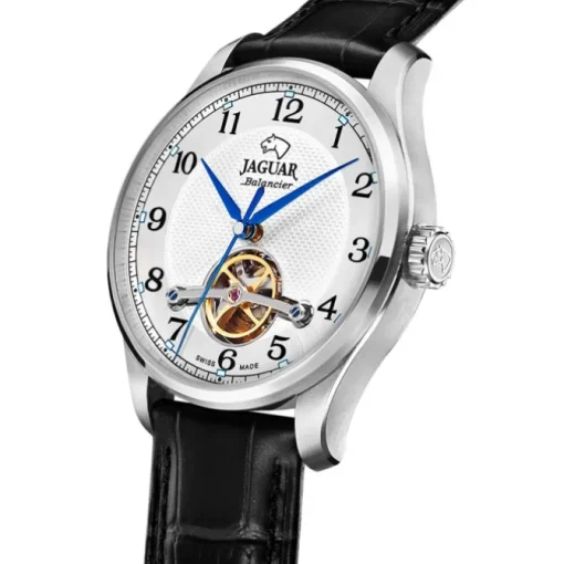 Jaguar Herrenuhr Leder schwarz Jaguar Balancier Armbanduhr UJ966/1