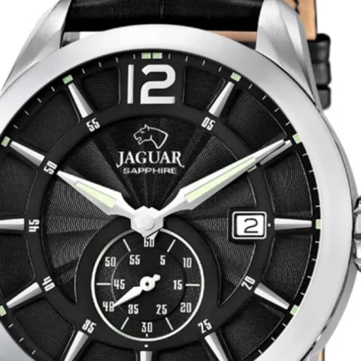 Jaguar Herrenuhr Leder schwarz Jaguar Acamar Armbanduhr UJ663/4