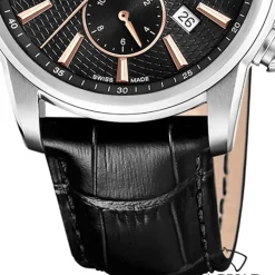 Jaguar Herrenuhr Leder schwarz Jaguar Acamar Armbanduhr UJ968/6