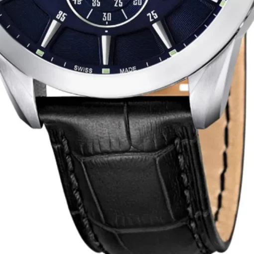 Jaguar Herrenuhr Leder schwarz Jaguar Acamar Armbanduhr UJ663/2