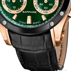 Jaguar Herrenuhr Leder schwarz Jaguar Connected Armbanduhr UJ959/2