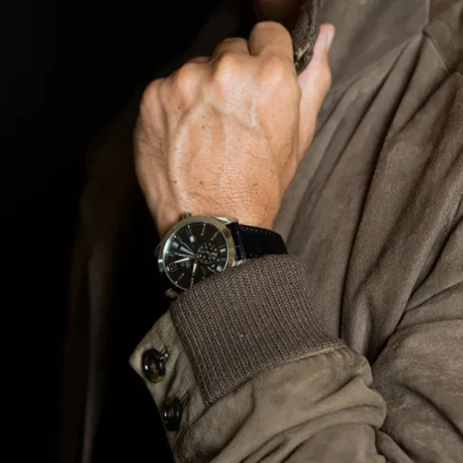 Jaguar Herrenuhr Leder schwarz Jaguar Acamar Armbanduhr UJ663/4