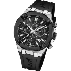 Jaguar Herrenuhr Silikon schwarz Jaguar Diplomatic Armbanduhr UJ1020/2