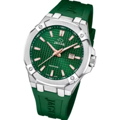 Jaguar Herrenuhr Silikon grün Jaguar Diplomatic Armbanduhr UJ1010/3