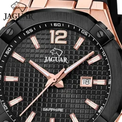 Jaguar Herrenuhr Silikon schwarz Jaguar Diplomatic Armbanduhr UJ1013/1