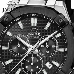 Jaguar Herrenuhr Silikon schwarz Jaguar Diplomatic Armbanduhr UJ1020/2