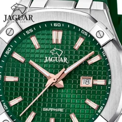 Jaguar Herrenuhr Silikon grün Jaguar Diplomatic Armbanduhr UJ1010/3