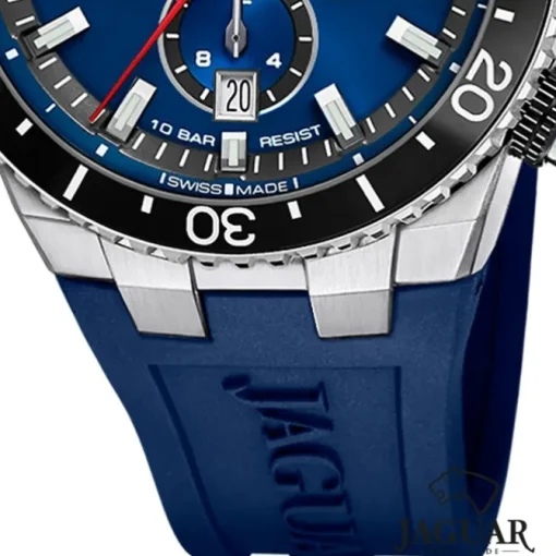 Jaguar Herrenuhr Silikon blau Jaguar Ceramic Armbanduhr UJ1021/1