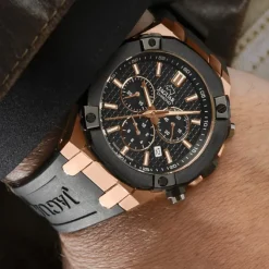 Jaguar Herrenuhr Silikon schwarz Jaguar Diplomatic Armbanduhr UJ1015/1