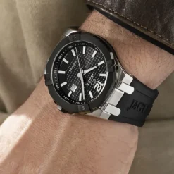 Jaguar Herrenuhr Silikon schwarz Jaguar Diplomatic Armbanduhr UJ1019/2