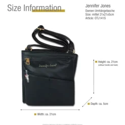 Jennifer Jones Abendtasche schwarz Damen OTJ141S