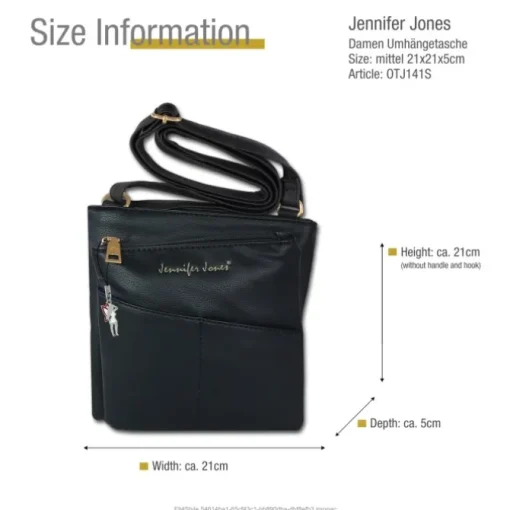 Jennifer Jones Abendtasche schwarz Damen OTJ141S
