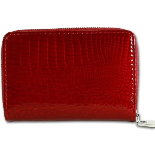 Jennifer Jones Portemonnaie RFID Schutz Croco Echt-Leder rot OPJ711R